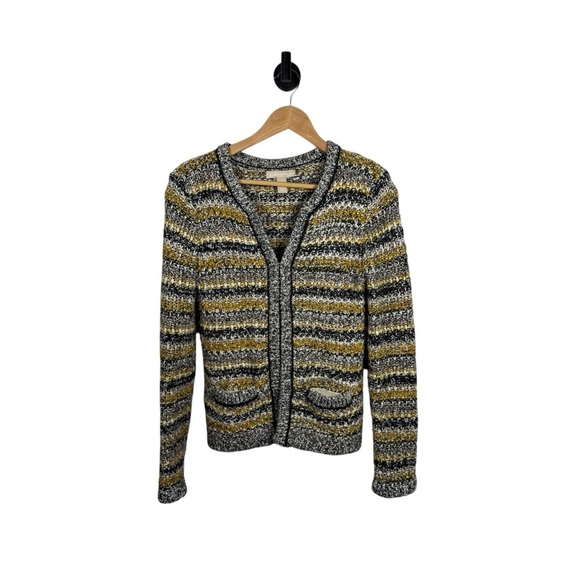 Banana Republic Chartreuse Wool Mohair Blend Sweater Jacket Multi Size S - Picture 2 of 10